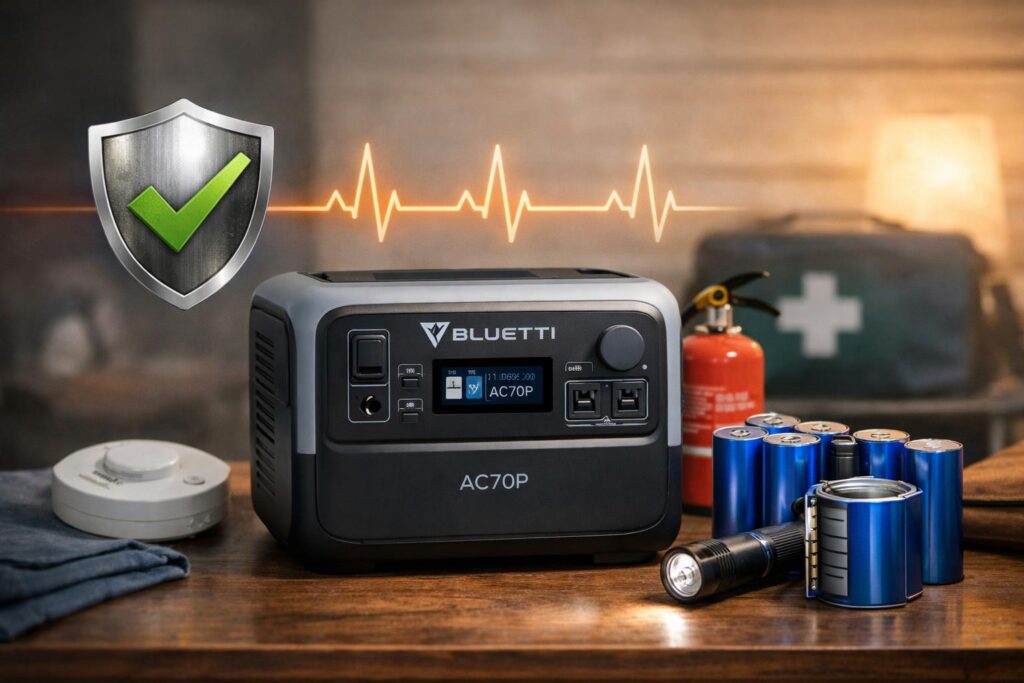おすすめ理由2 BLUETTI AC70Pの安全性とバッテリー寿命