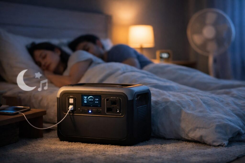 おすすめ理由4 BLUETTI AC70Pの静音性と屋内利用のしやすさ