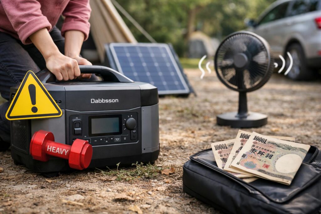 Dabbsson 1000Lの購入前に知っておきたいデメリットと注意点