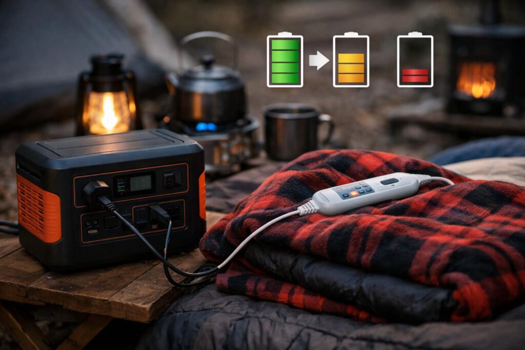 買う前に知っておきたい、ポータブル電源で電気毛布を使うときの注意点