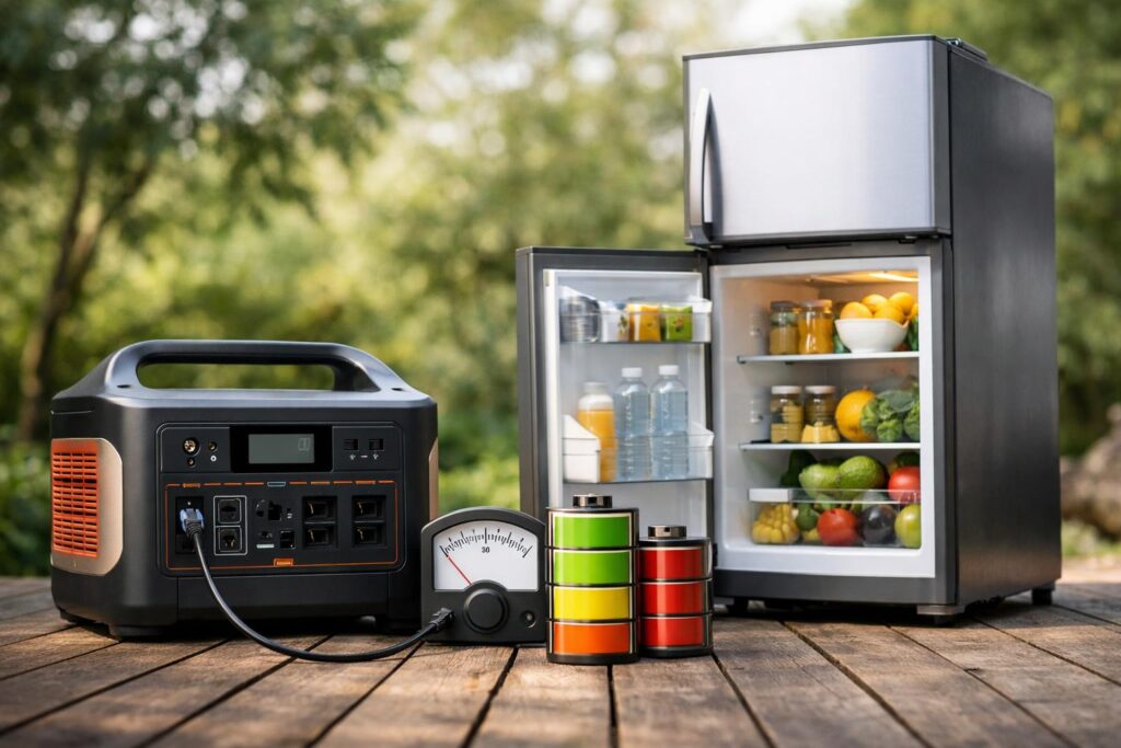 ポータブル電源の選び方！冷蔵庫に必要な容量
