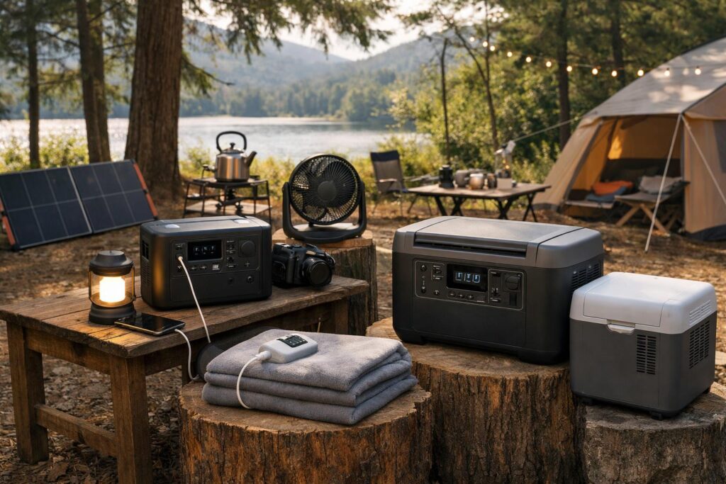 アウトドアキャンプでのポータブル電源容量の目安