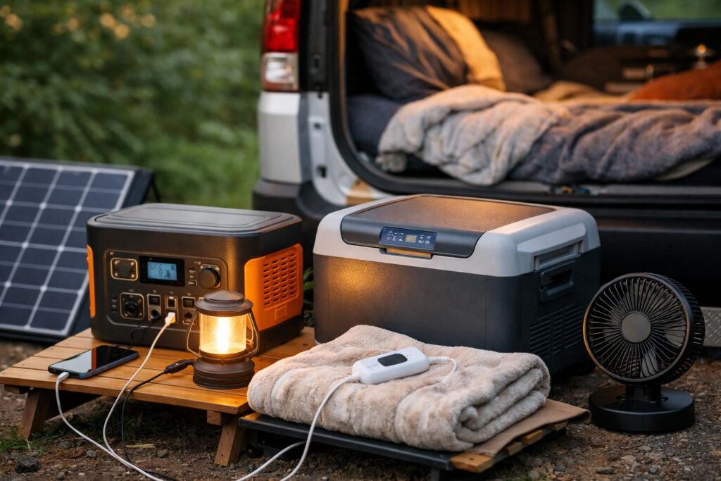 車中泊やバンライフ向けポータブル電源容量の目安
