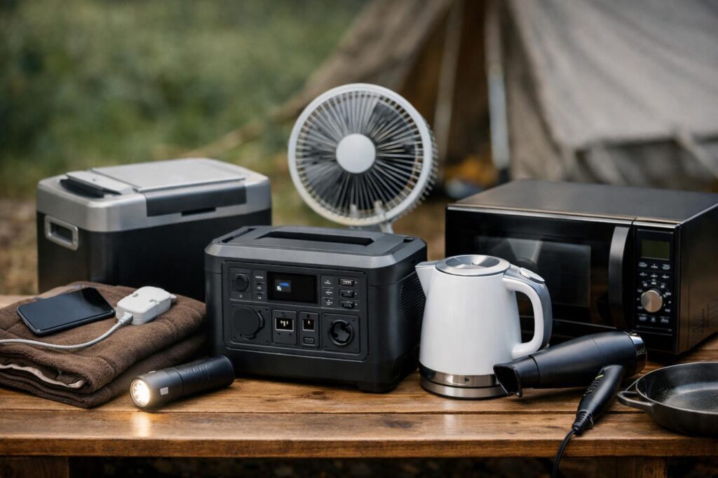 主な家電製品の消費電力と必要な定格出力の目安