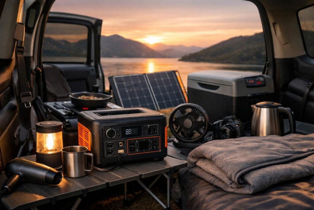 車中泊用ポータブル電源の選び方と容量の目安
