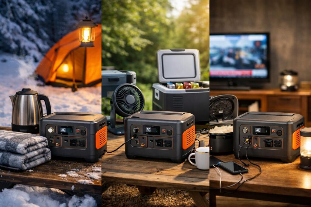 【シーン別】　ポータブル電源「1000Whで何ができる？」