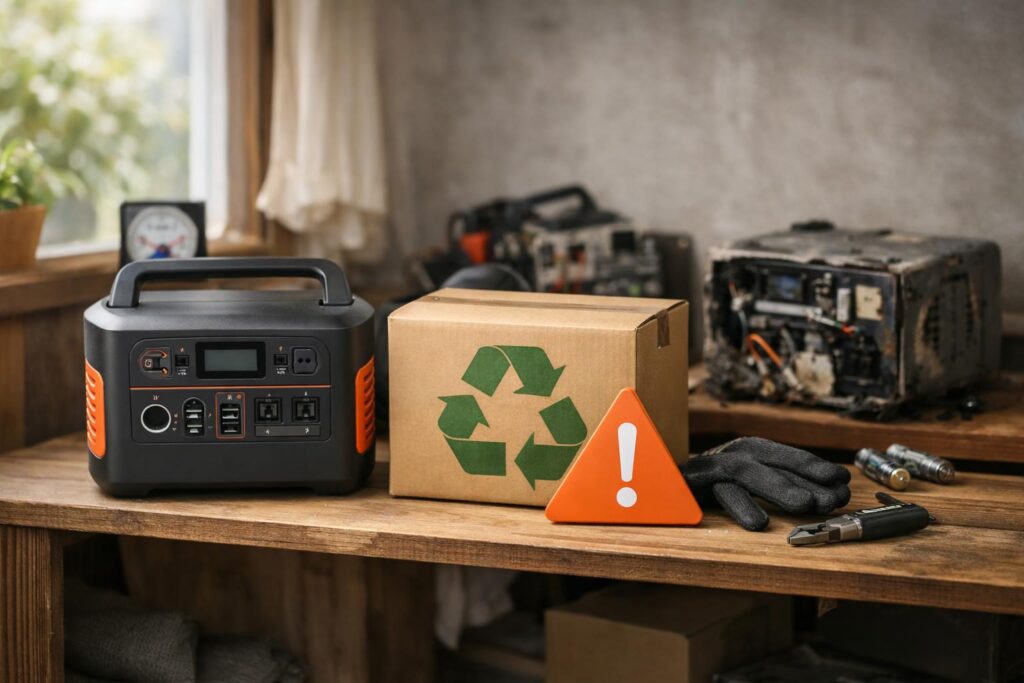 Jackeryポータブル電源の保管と廃棄方法