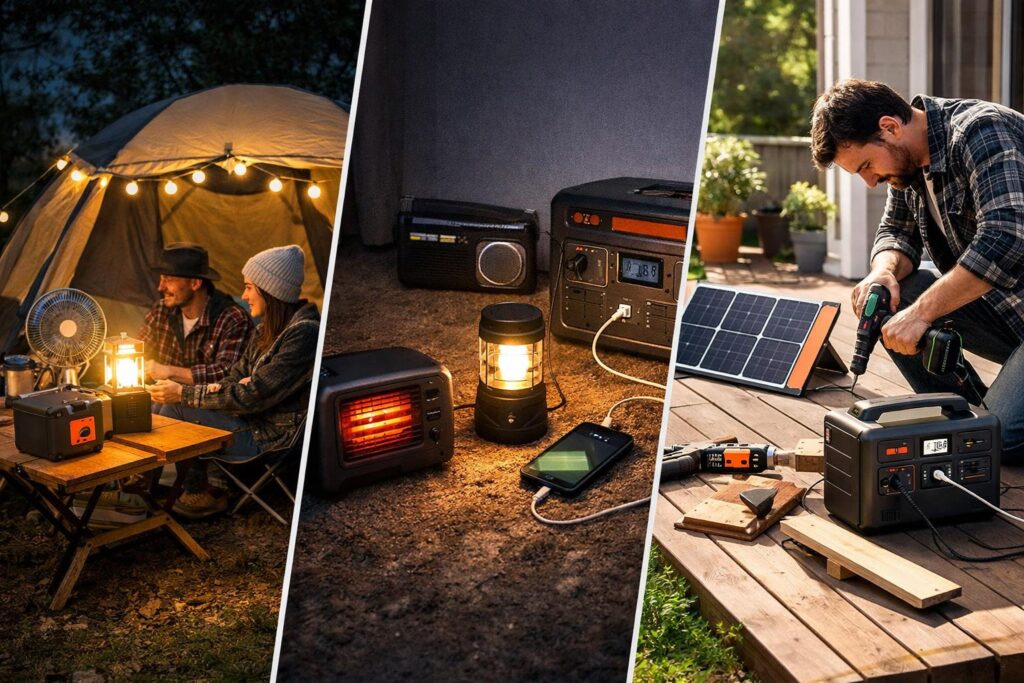 ポータブル電源が活躍する3つのメインシーン