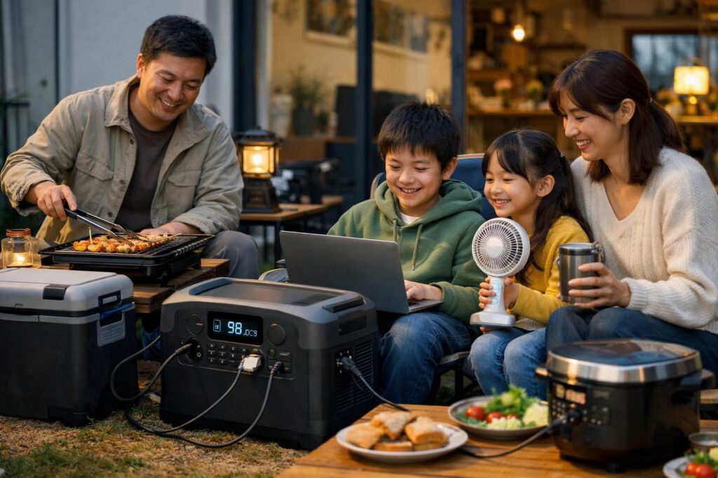 大容量ポータブル電源が真価を発揮する4つの活用シーン