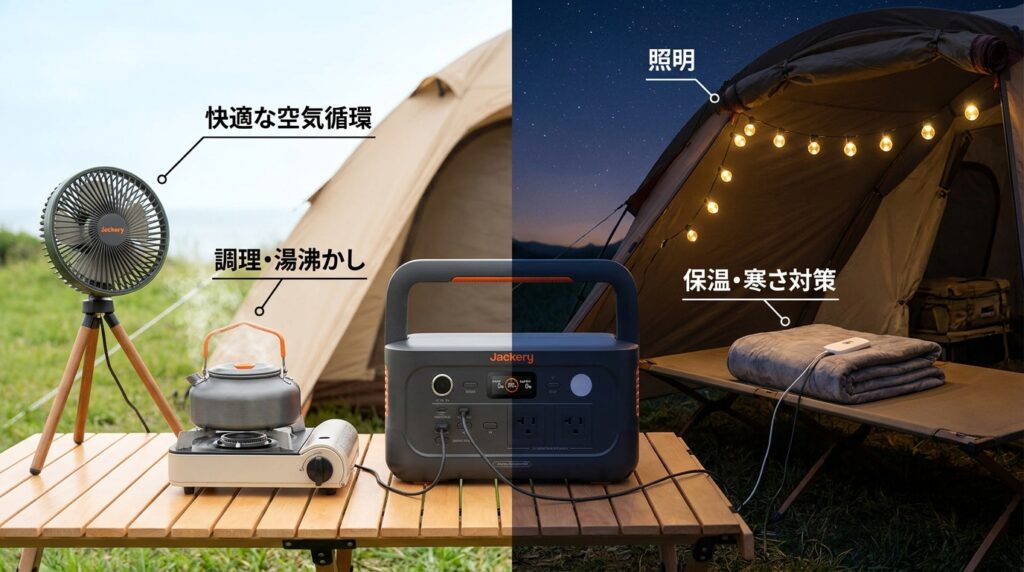 キャンプにポータブル電源は必要？電気工事士が選び方とおすすめを徹底