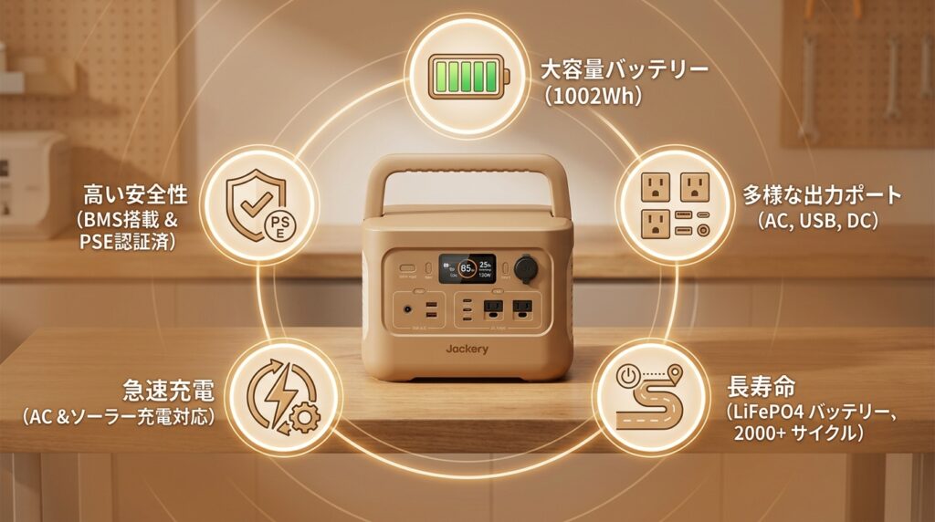 定格出力以外に確認したいポータブル電源選びの5つのポイント
