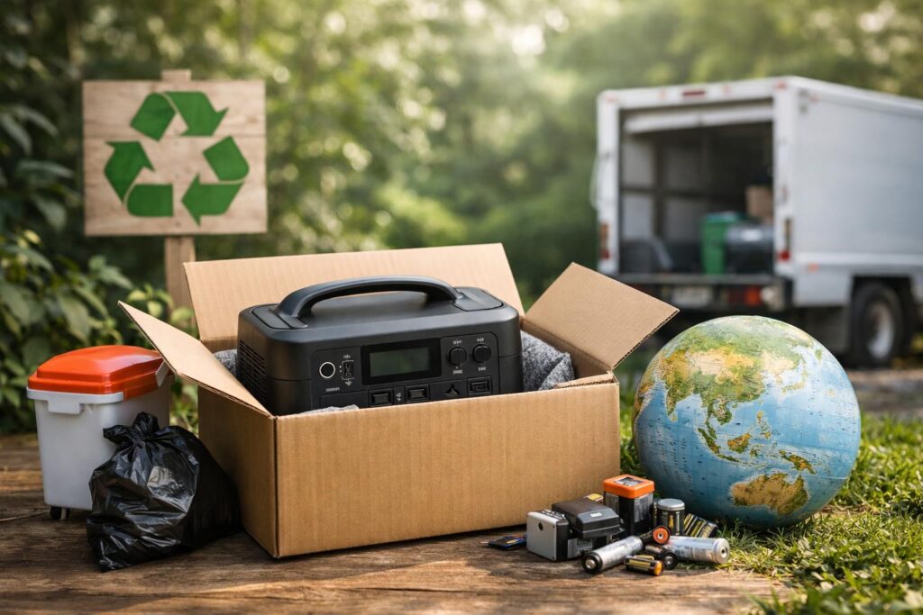 リン酸鉄リチウムイオンポータブル電源環境に優しいリサイクル方法と廃棄時のポイント