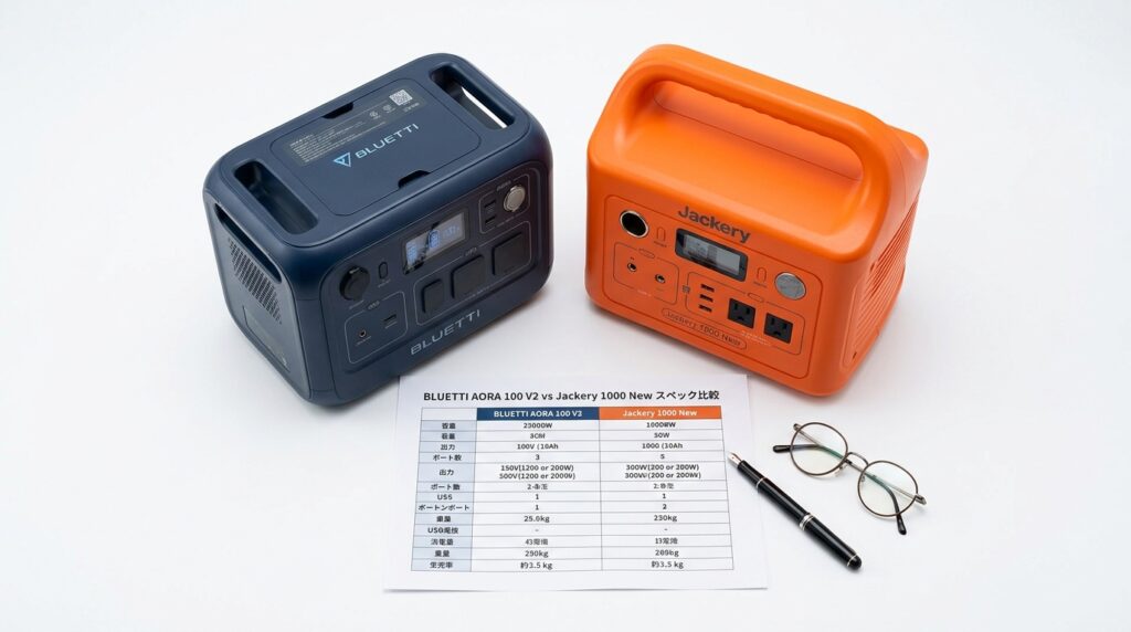 BLUETTIとJackeryの違いを比較表でチェック