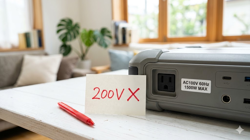 ポータブル電源に200V出力はある？結論からお伝えします