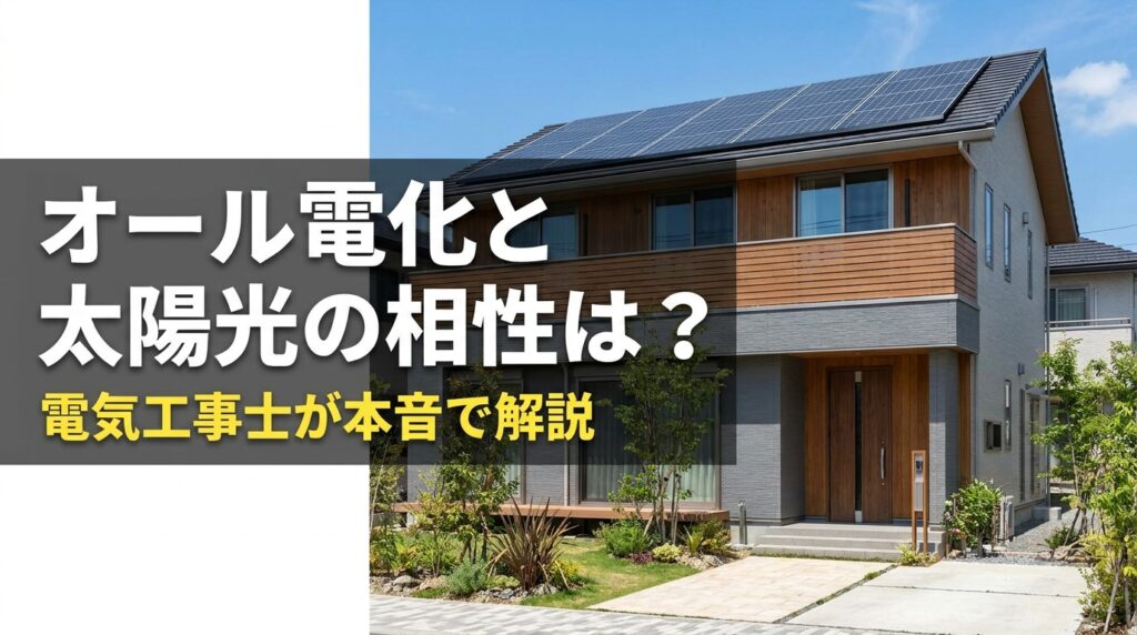 オール電化と太陽光の相性は?