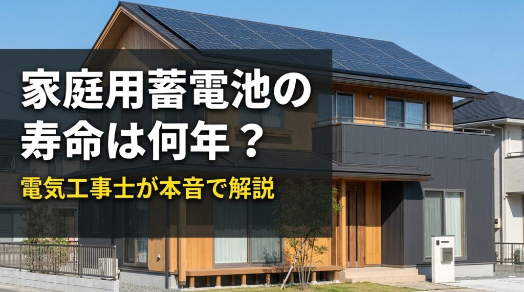 家庭用蓄電池の寿命は何年?