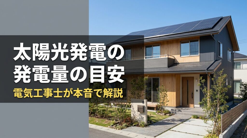 太陽光発電の発電量の目安
