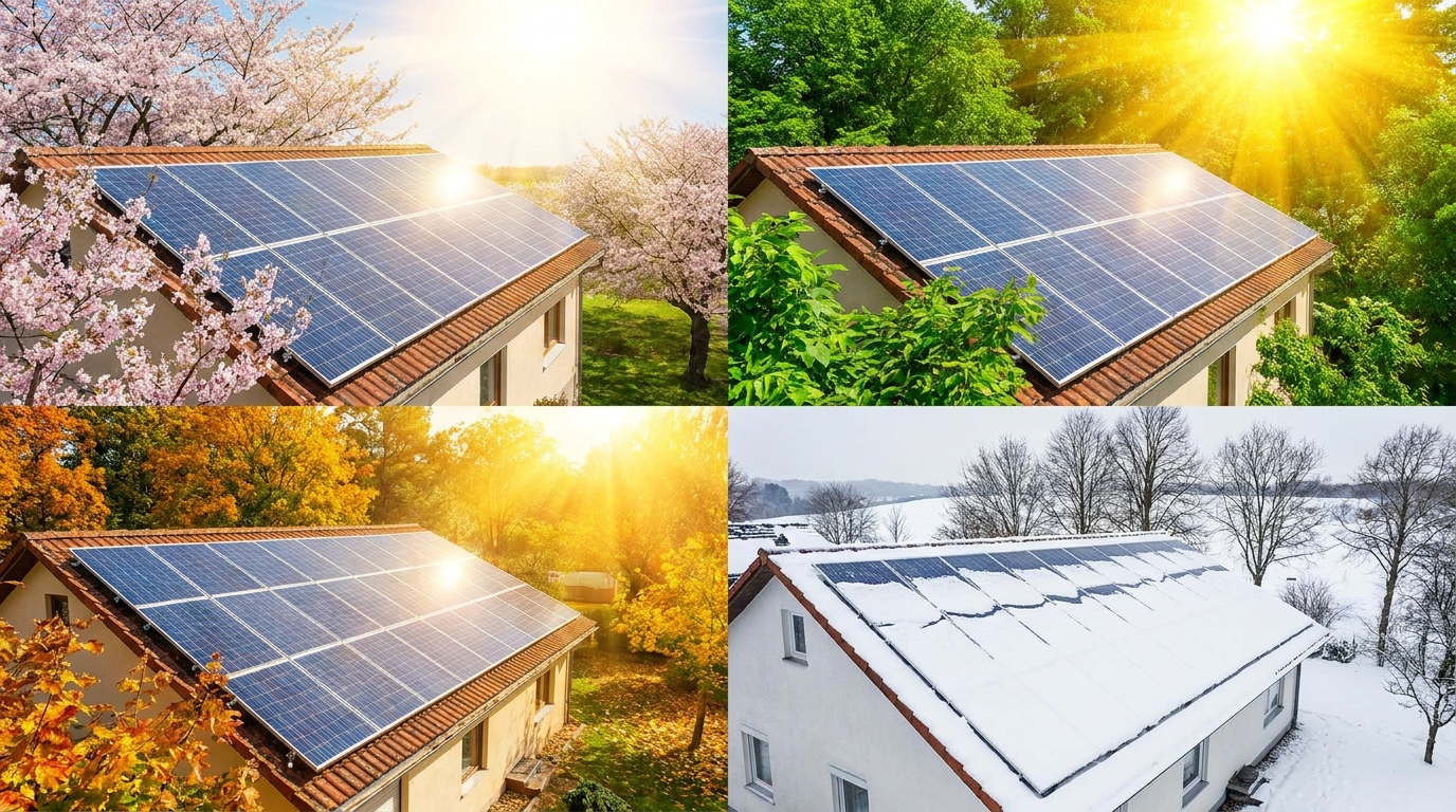 季節・天気による発電量の変動