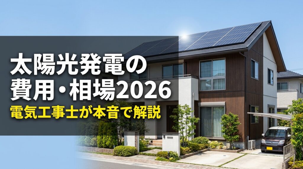 太陽光発電の費用・相場2026