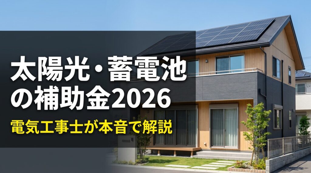 太陽光・蓄電池の補助金2026