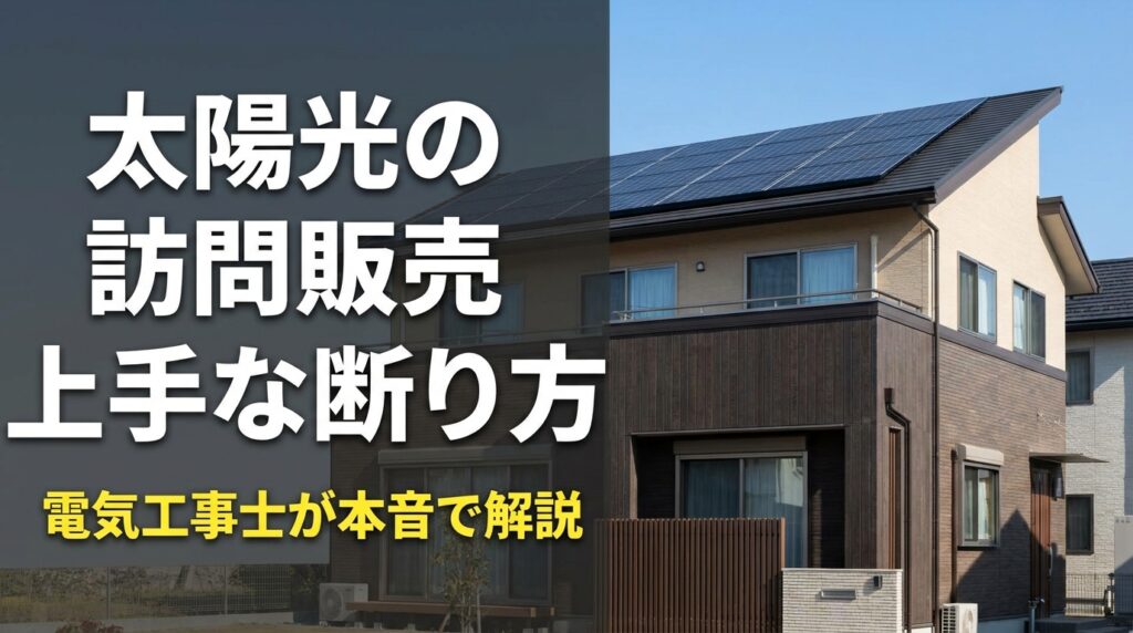 太陽光の訪問販売上手な断り方