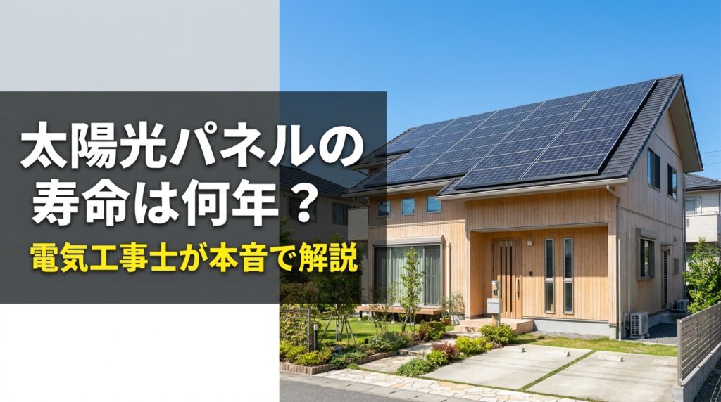 太陽光パネルの寿命は何年？