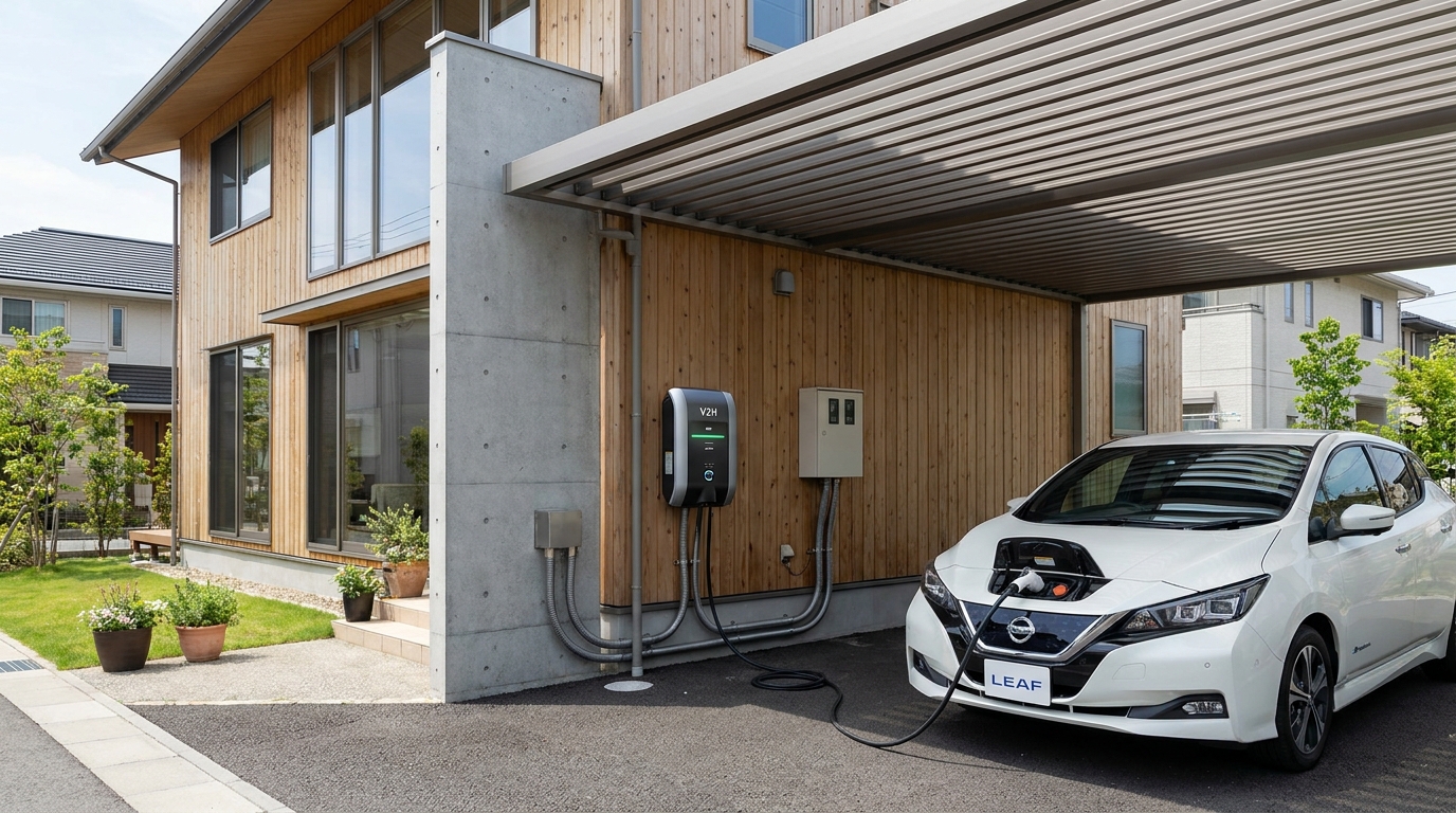 V2Hとは?「走る蓄電池」の仕組み