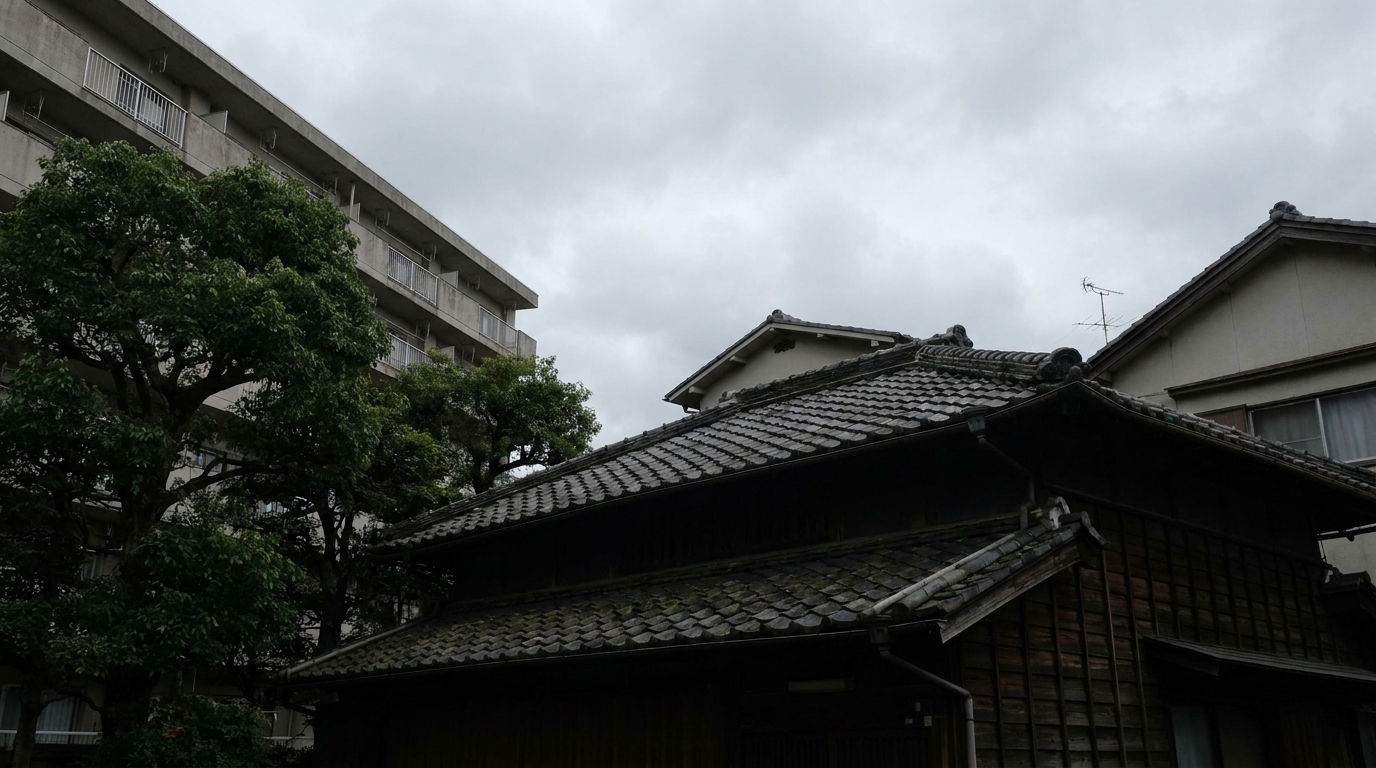 日当たりの悪い北向きの屋根