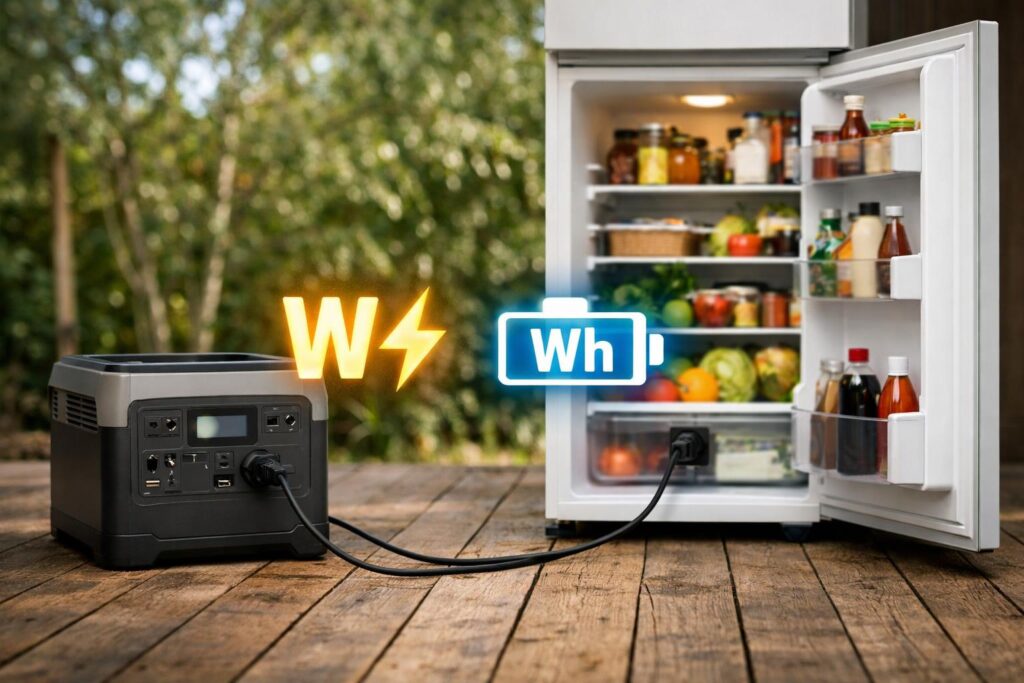 【初心者向け】ポータブル電源で冷蔵庫が動く仕組みを簡単解説