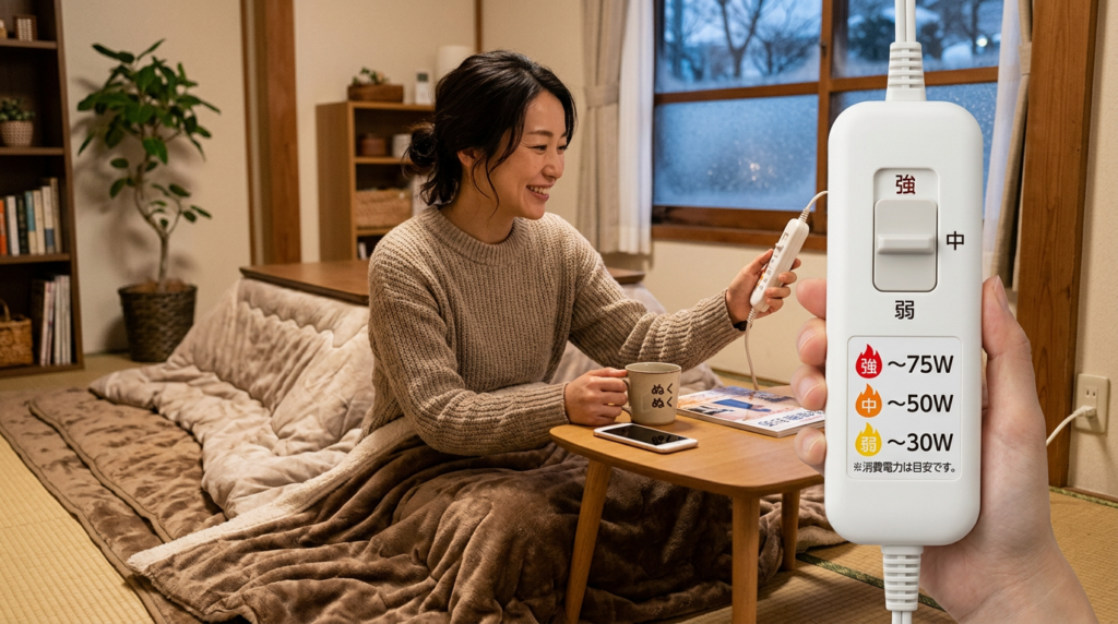 電気毛布のコントローラー