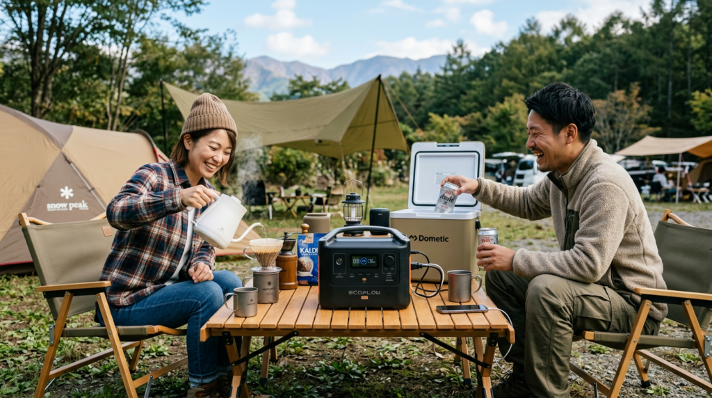 キャンプや車中泊での快適なアウトドア
