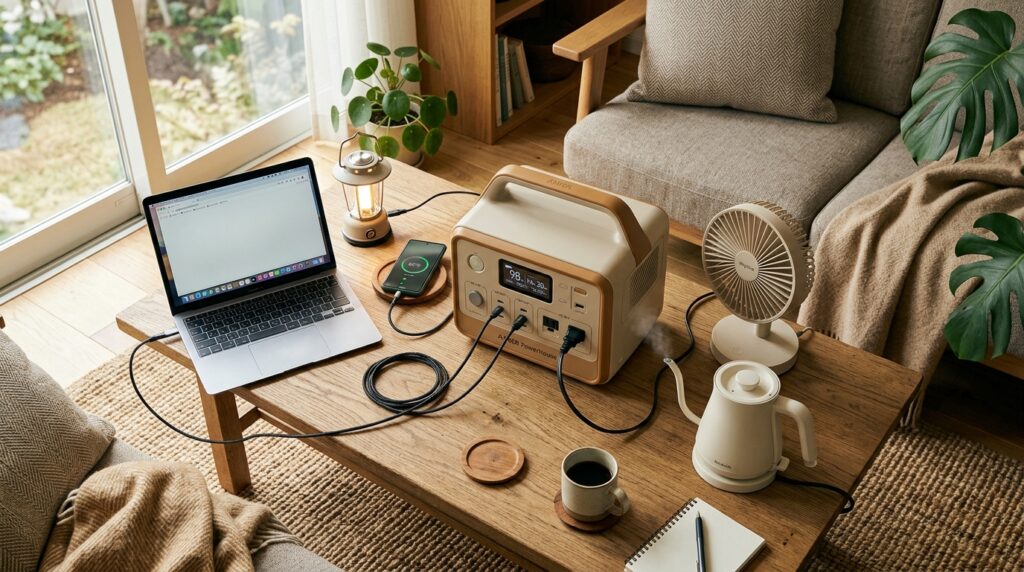 ポータブル電源で動かせる家電・デバイス一覧と稼働時間の目安