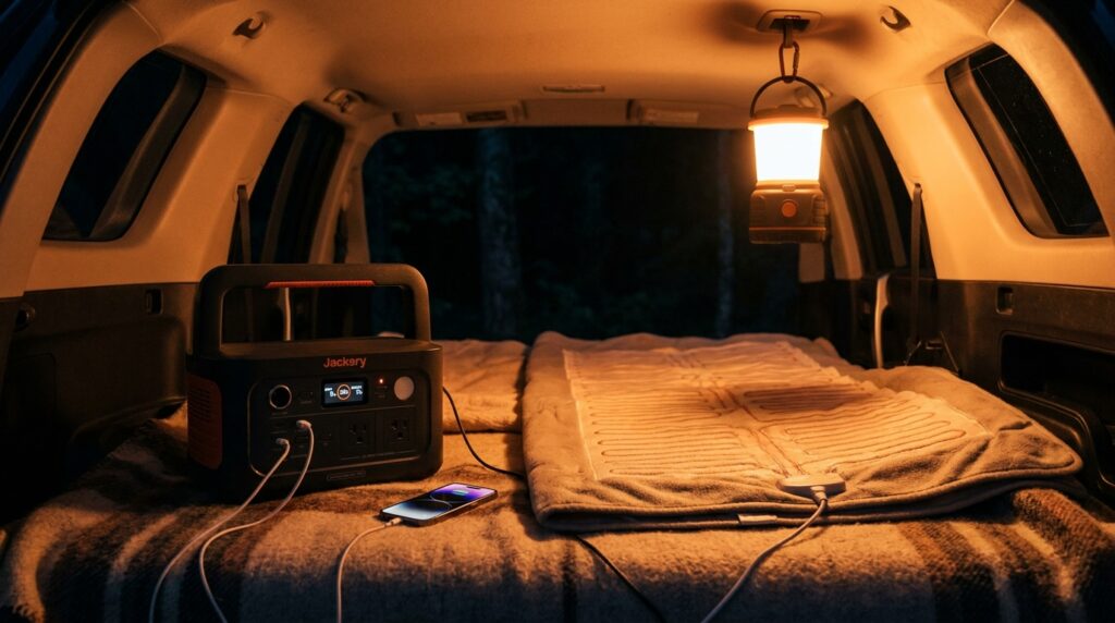 Jackery 600 Newのキャンプ・車中泊での使い方とリアルな使用感