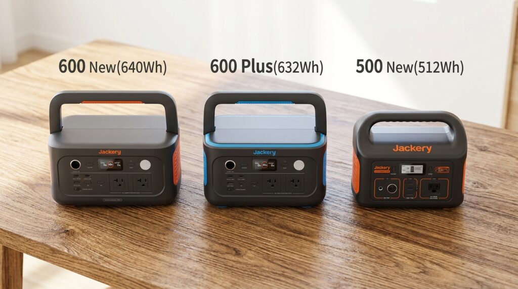 Jackery 600 Newと旧モデル・他シリーズの違いを比較