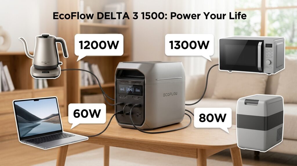 DELTA 3シリーズで使える家電と稼働時間目安