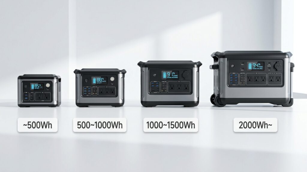 【容量別】ポータブル電源の選び方早見|〜500Wh・1000Wh・1500Wh・2000Wh〜