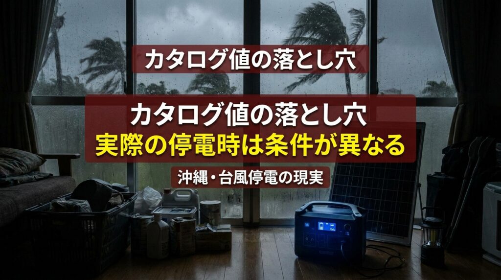 ポータブル電源を買う前に知っておきたい3つの盲点|沖縄で台風停電を経験した現場目線