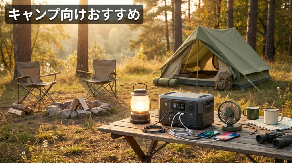 【キャンプ向け】ポータブル電源おすすめ4機種|軽量で持ち運びやすいモデル