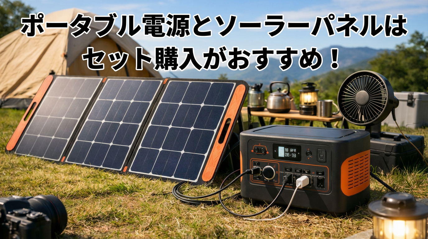 ポータブル電源とソーラー充電の人気セット！2026年最新版