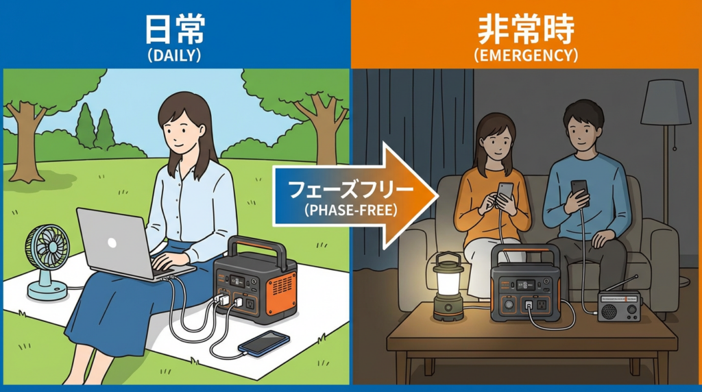 フェーズフリーな使い方