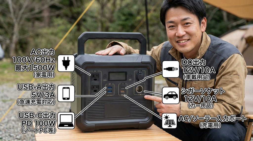 出力ポートガイド