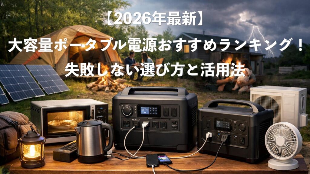 大容量ポータブル電源おすすめランキング！