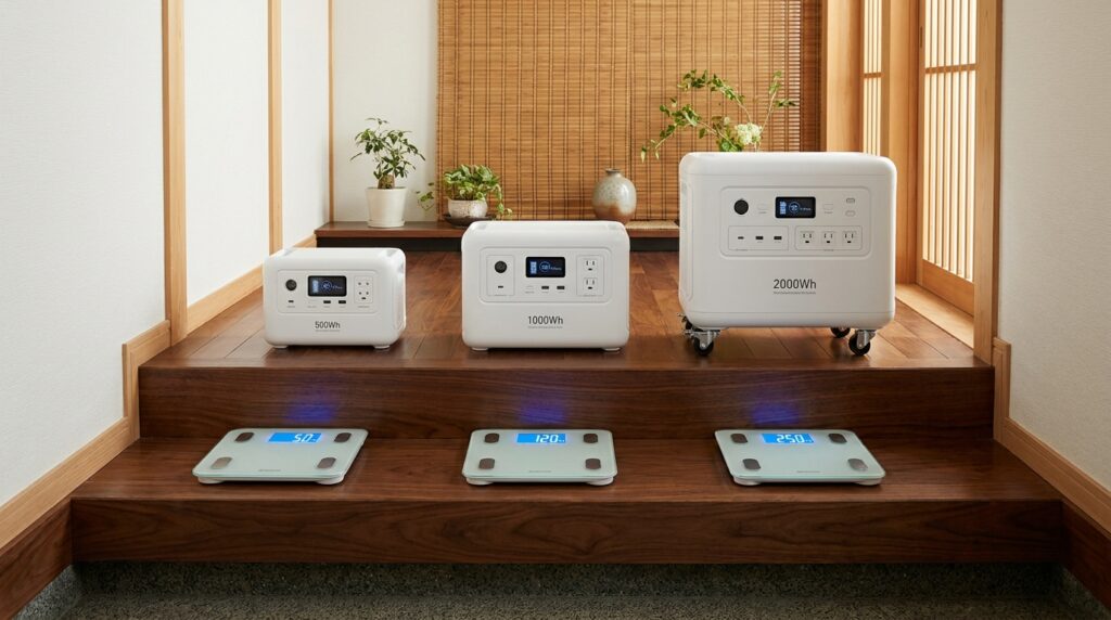 ポータブル電源の選び方｜本体サイズ・重量・保証を確認【ステップ5】