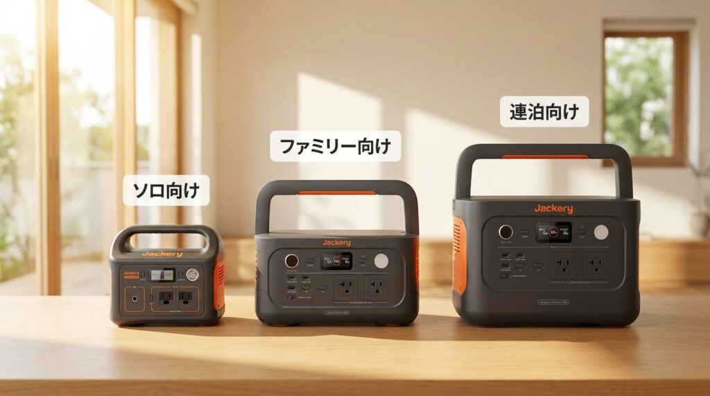 キャンプにおすすめのポータブル電源|容量別の選び方