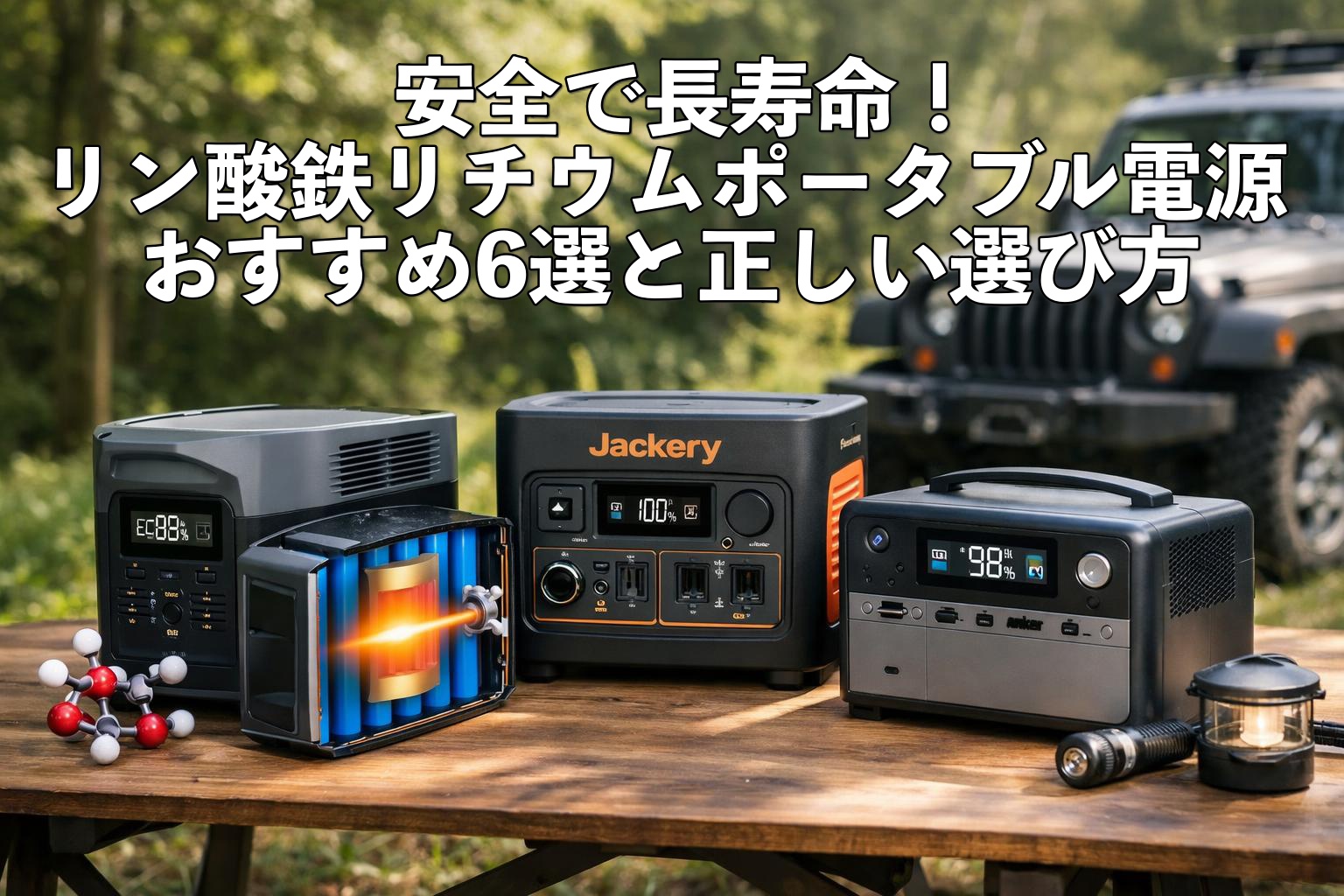 安全で長寿命！リン酸鉄リチウムポータブル電源おすすめ6選と正しい選び方