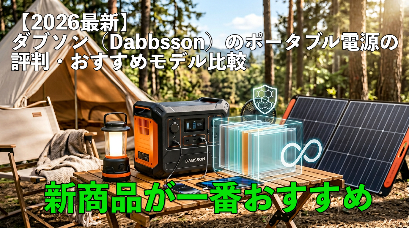 【2026最新】ダブソン（Dabbsson）のポータブル電源の評判・おすすめモデル比較