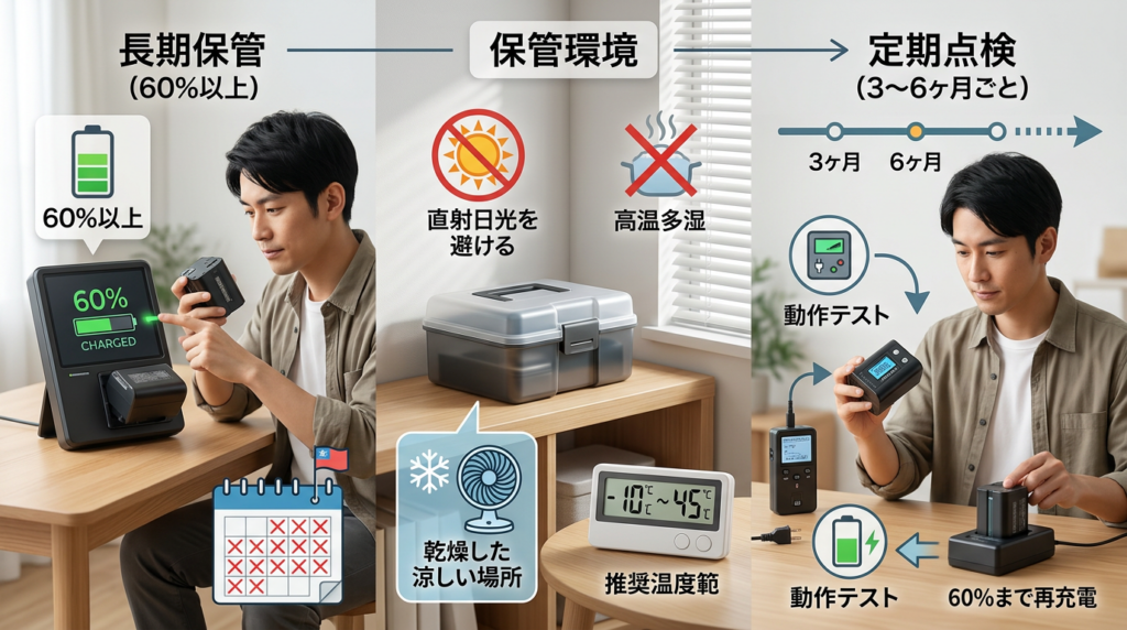 使わない時の正しい保管方法