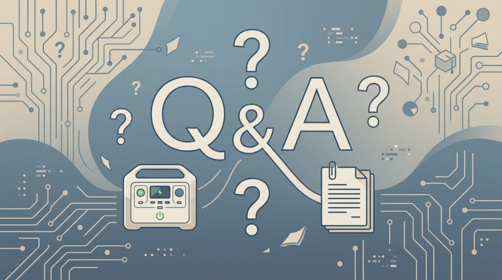 ポータブル電源の補助金に関するよくある質問（FAQ）