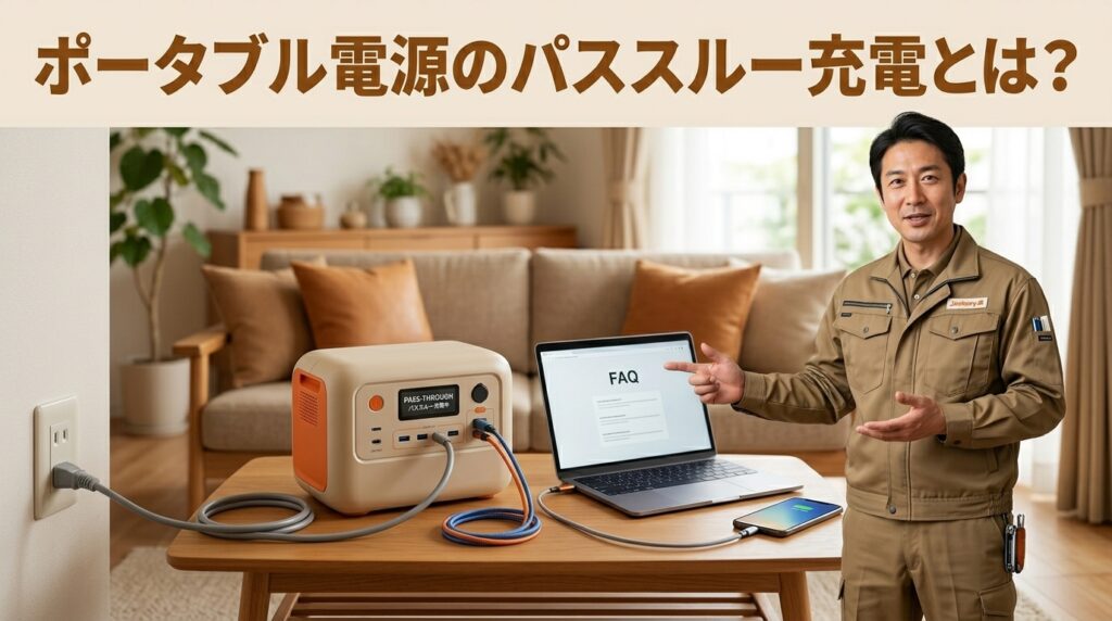 【電気工事士解説】ポータブル電源のパススルー充電とは？劣化リスクと正しい使い方・対応モデル7選