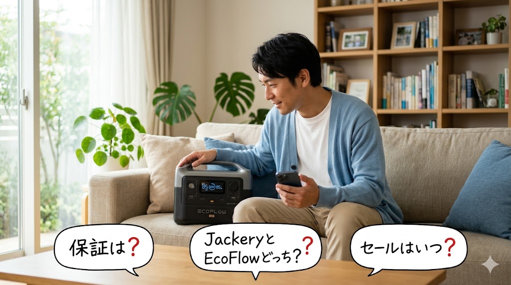 EcoFlowポータブル電源に関するよくある質問